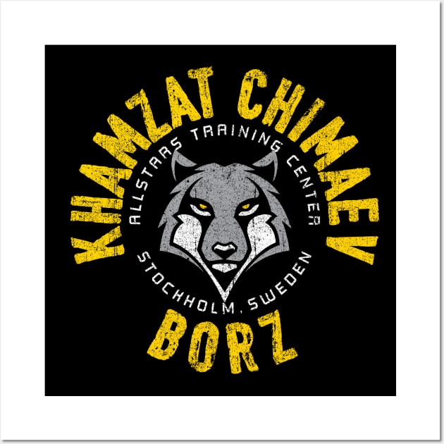 Khamzat Chimaev Wall Art by huckblade